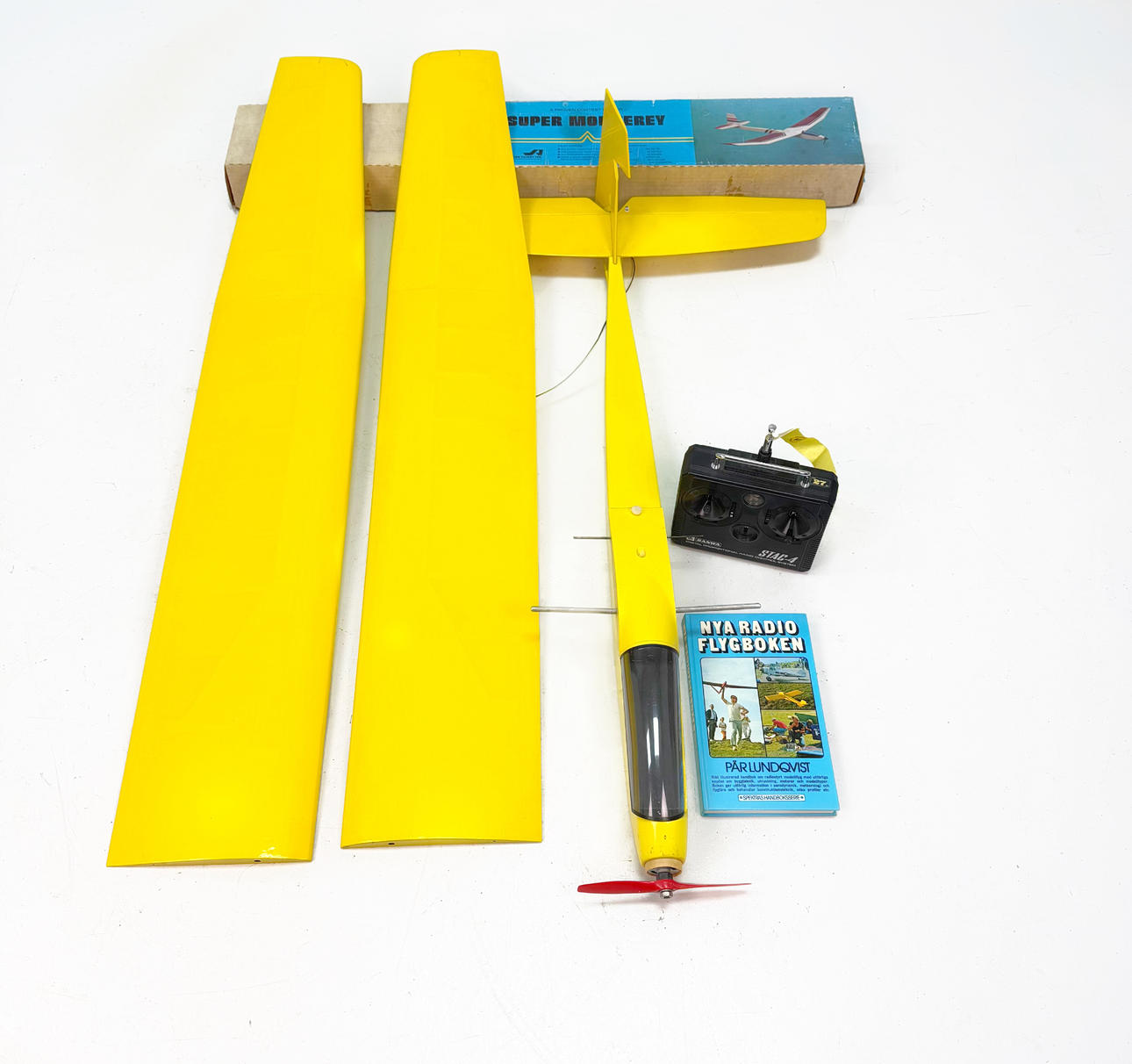 MODELLFLYGPLAN / ELSEGLARE Super Motery, RC Controll Sanwa Stat - 4.