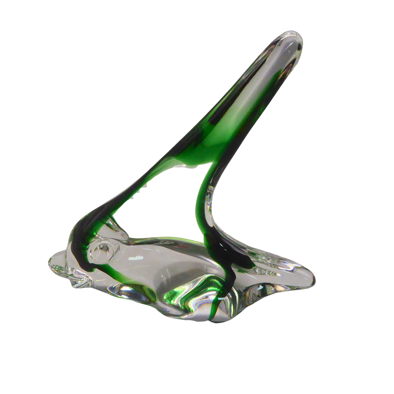 GLASS FISH SCULPTURE.