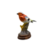 HANDPAINTED PORCELAIN BIRD FIGURINE.
