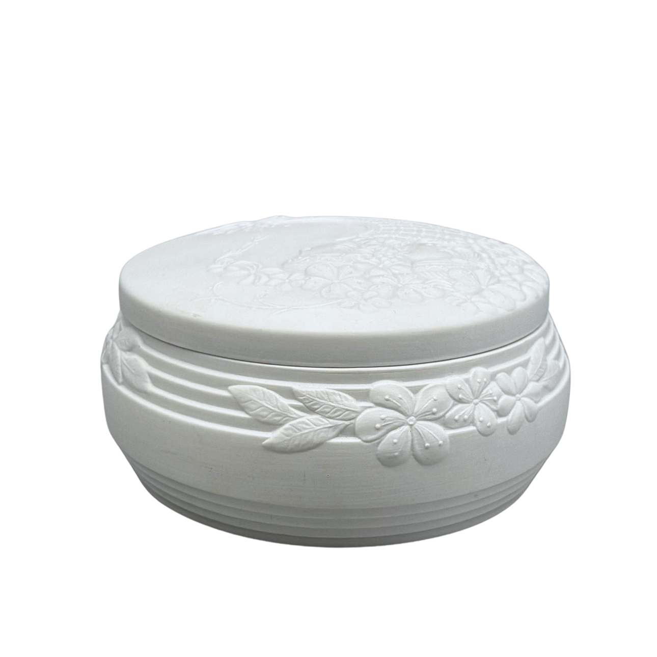 KAISER PORCELAIN JAR, FLORAL DESIGN.