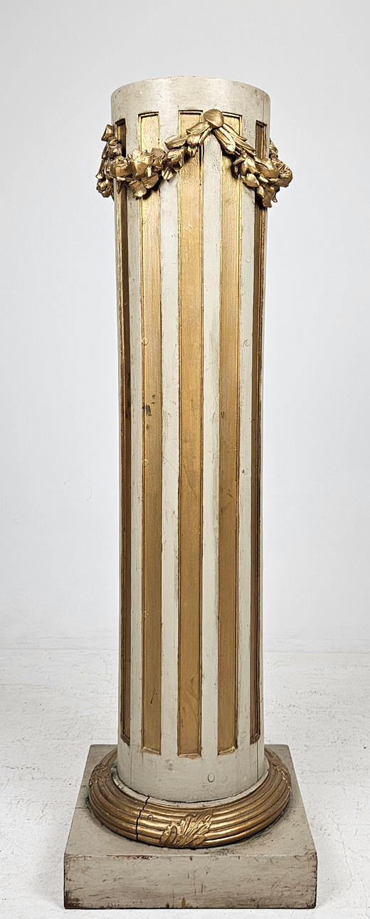A Gustavian style column, circa 1900.