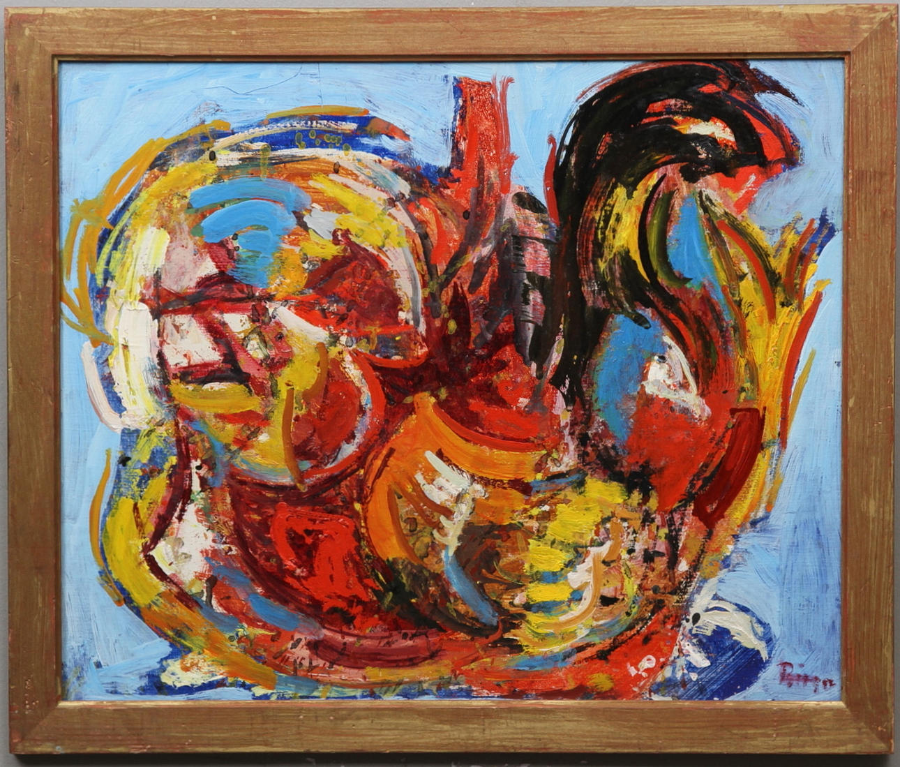 BIRGER BIRGER-ERICSON. Olja på pannå, sign.