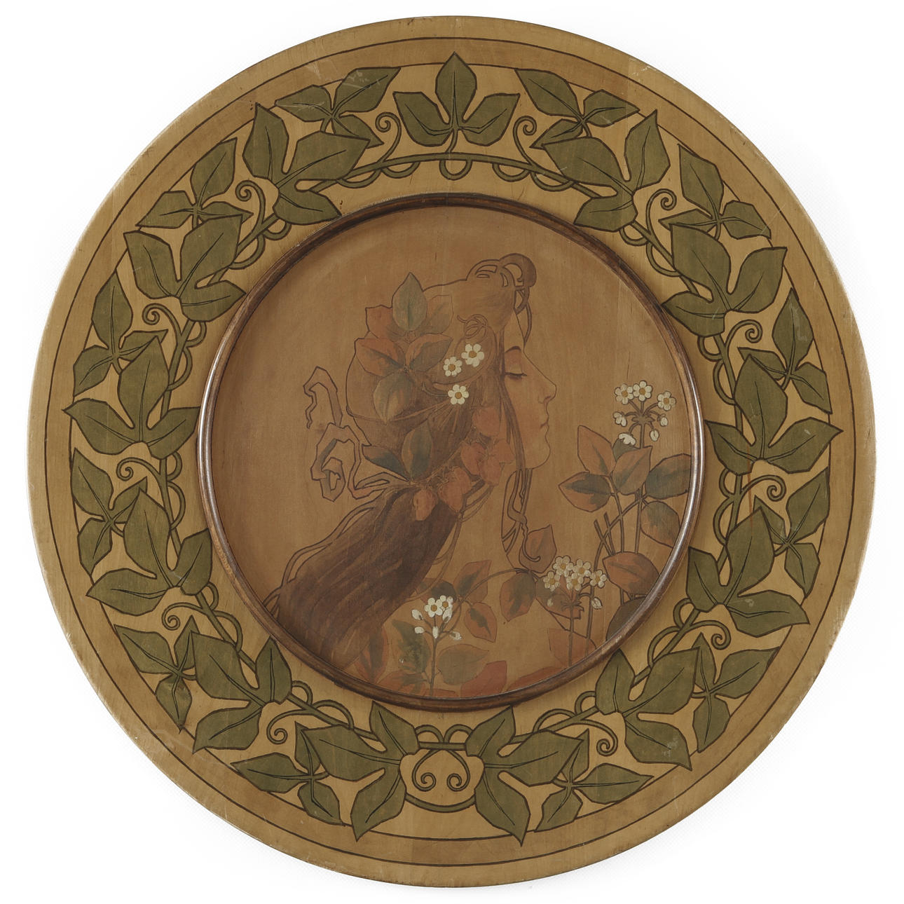 VÄGGFAT, Jugend, bemålad.