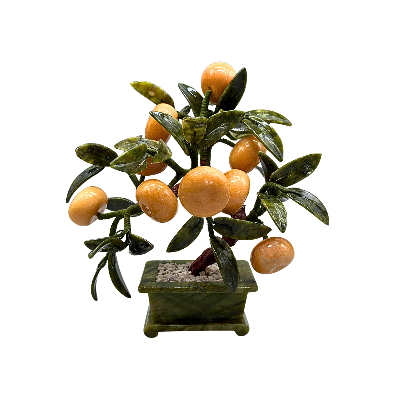 BONSAI TREE WITH JADE STONE FRUIT.