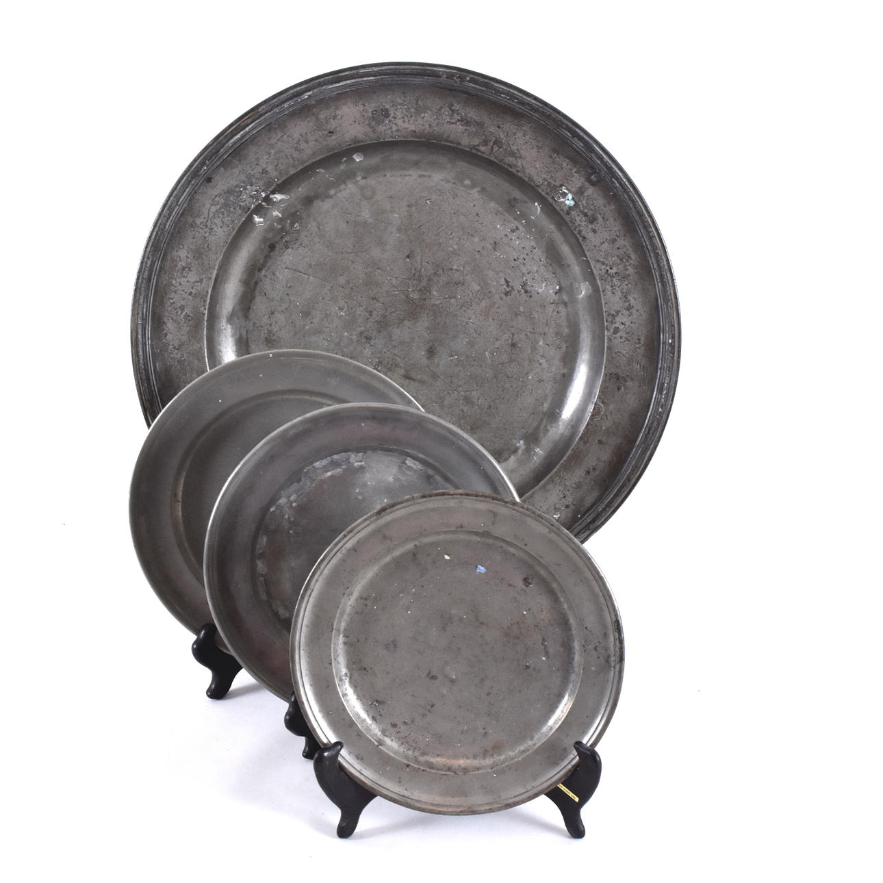 4 delar tenn, 16-1800-tal.