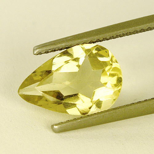 CITRONKVARTS, 3,11 CT. Certifikat.