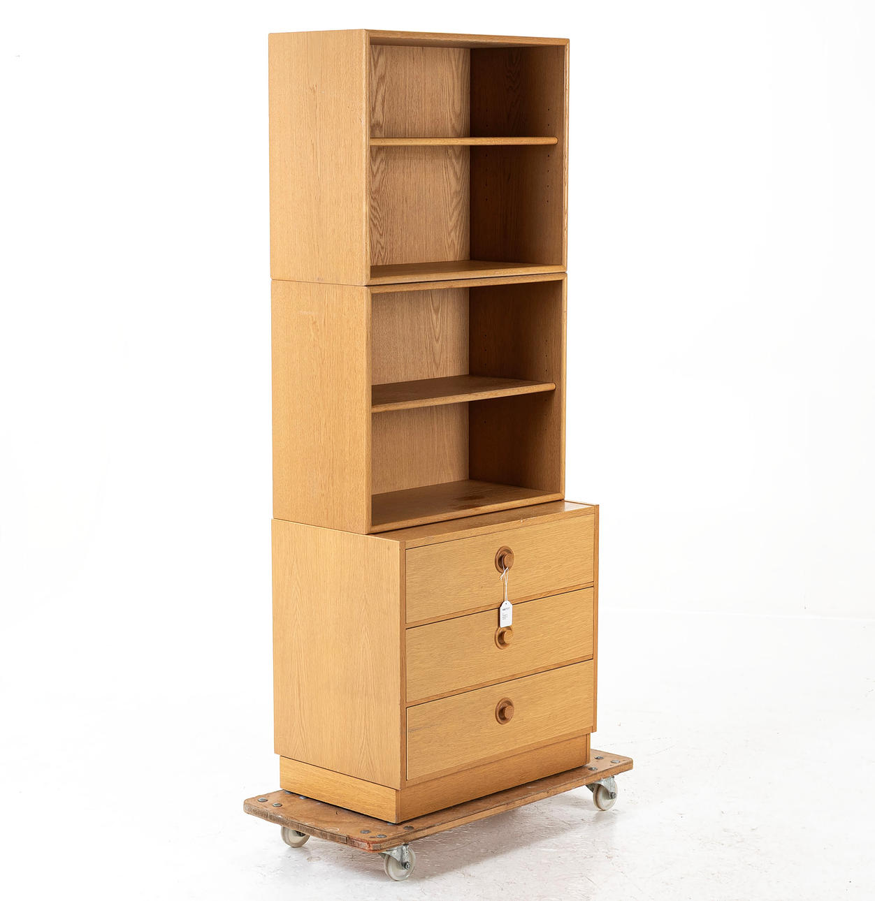 ALF  SVENSSON. A 1960s oak bookcase.