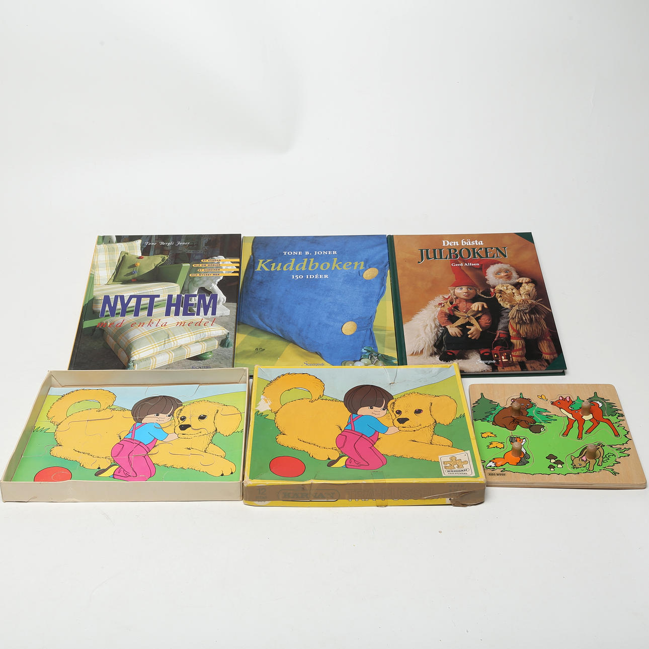 PUZZLES 2 pcs, BOOKS, 3 pieces.