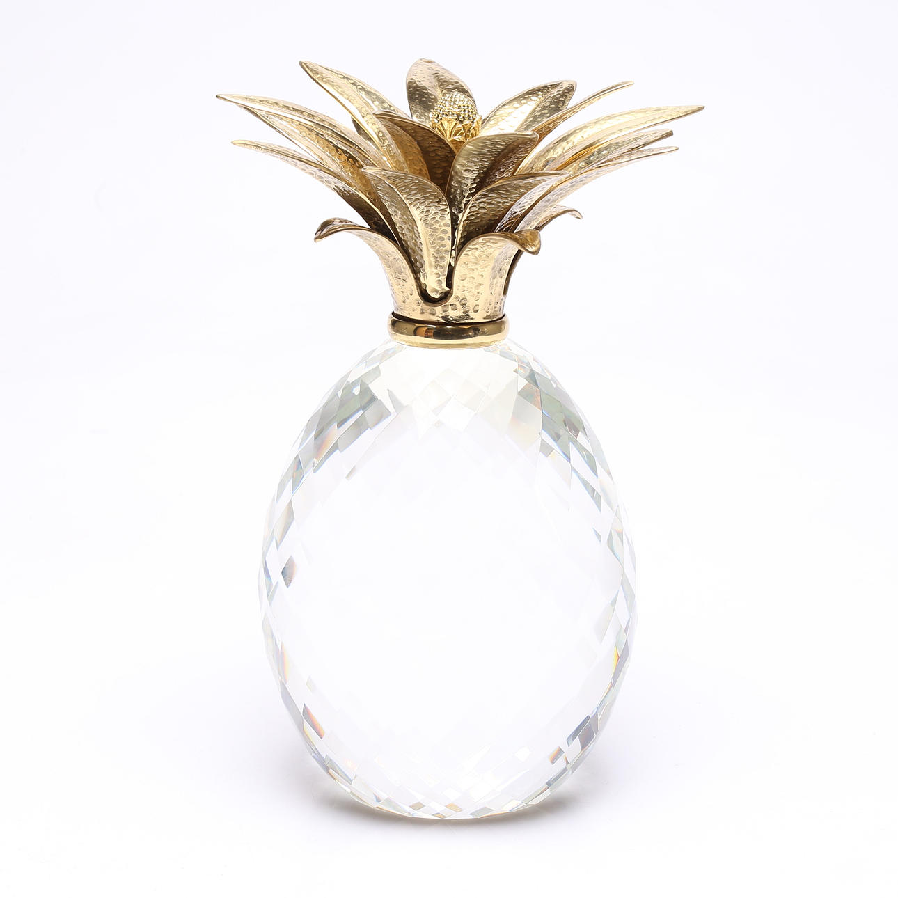 GLASS OBJECTS, shape of pineapple, Eichholtz.