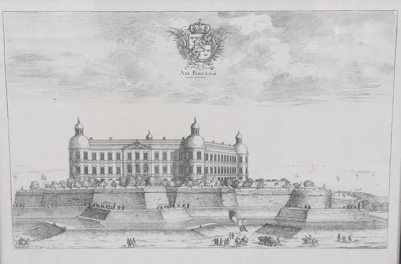 GRAFISKA BLAD, 4 st, Stadsvyer efter Suecia Antiqua.