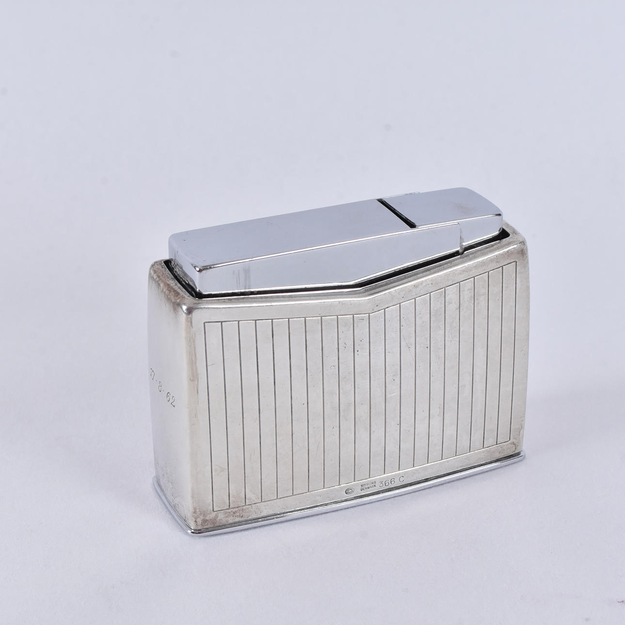 SIGVARD BERNADOTTE / GEORG JENSEN. table lighter, sterling silver.