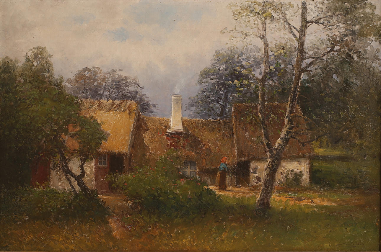 SEVERIN NILSON. Oil on canvas, signed.