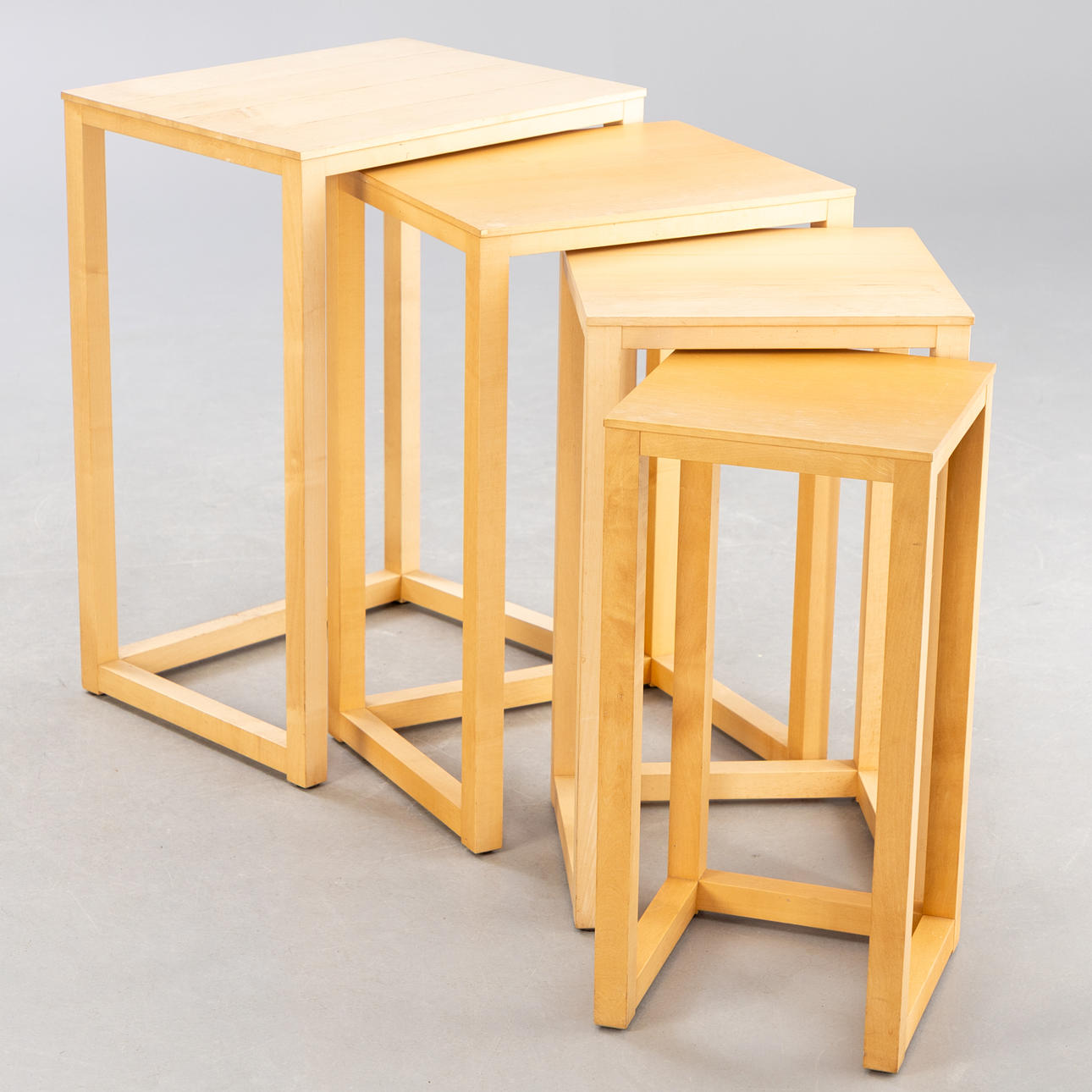 JOSEF HOFFMANN. Wittmann, set of 4 Set tables, 2000s.