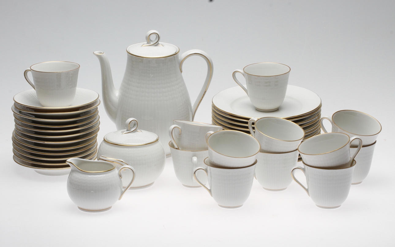 KAFFESERVIS, 27 delat, porslin, "Residence", Rörstrand.