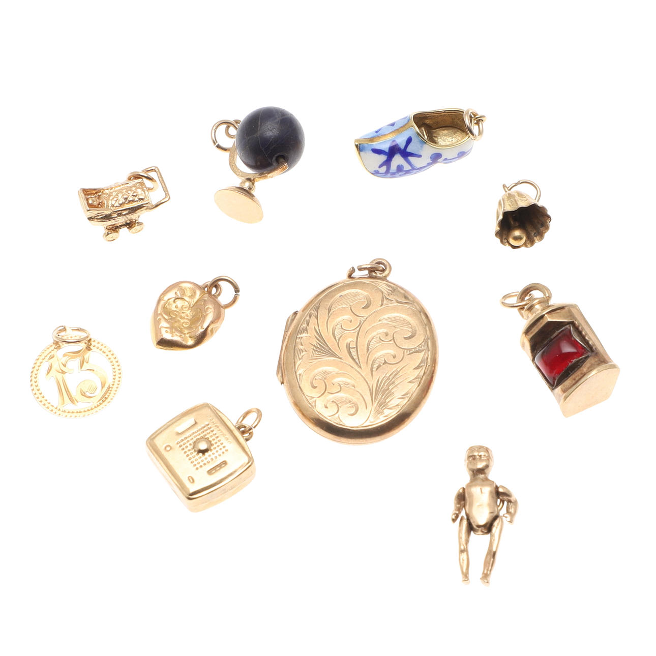 A 9CT GOLD OVAL-SHAPED LOCKET PENDANT. Jewellery & Gemstones - Brooches ...