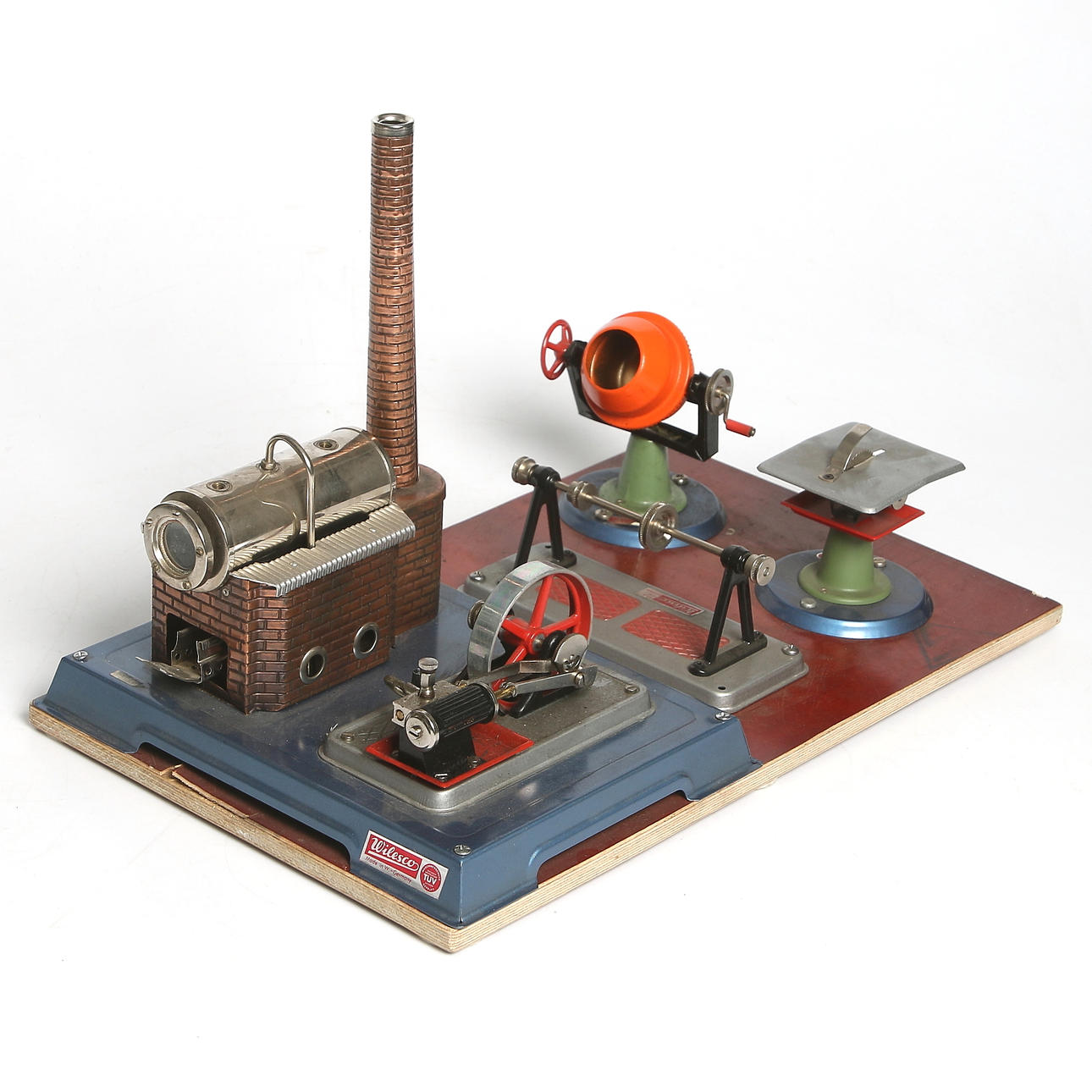 ÅNGMASKIN och MASKINER, plåt, Wilesco, Tyskland.