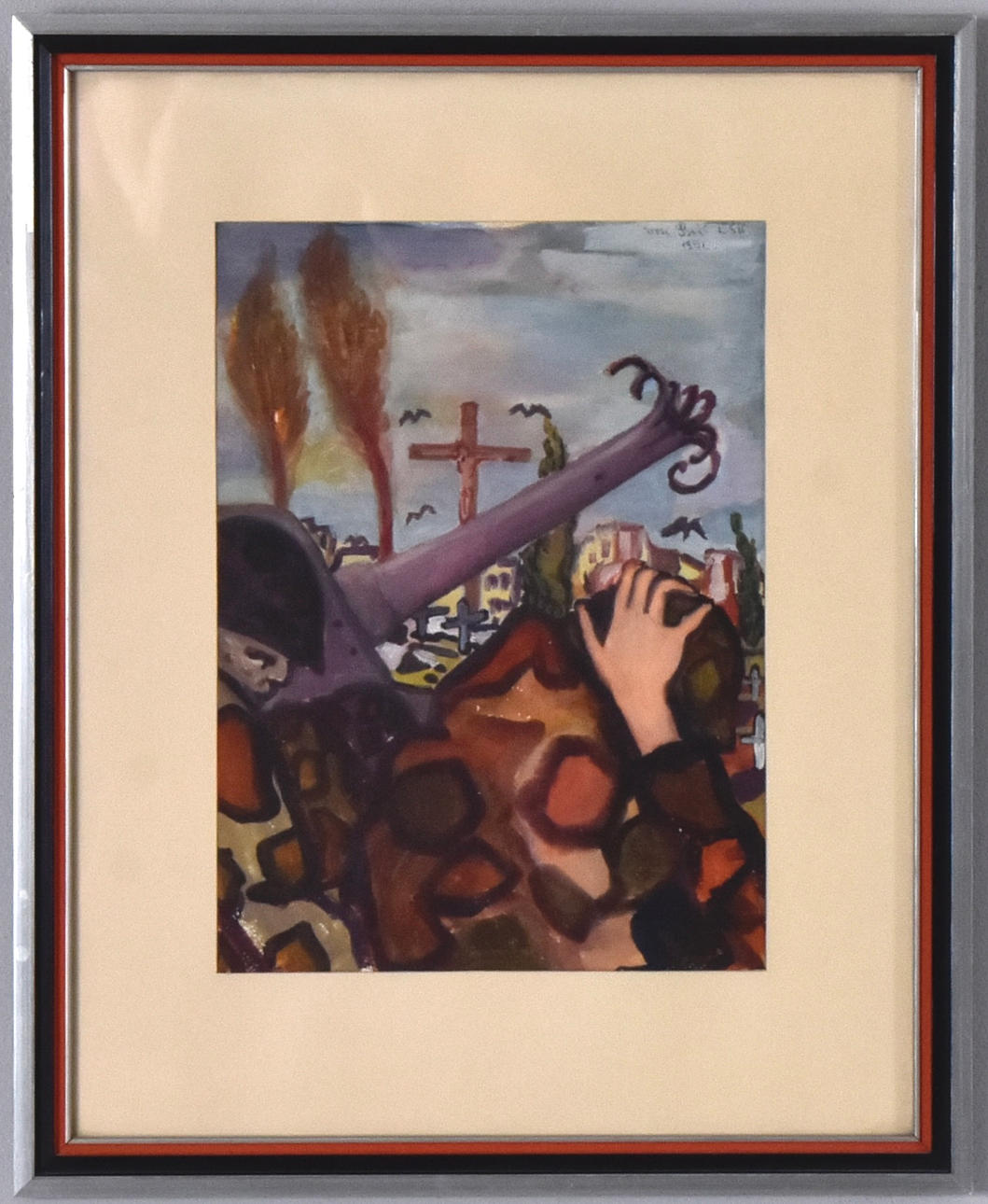 OIDENTIFIERAD KONSTNÄR. Gouache.