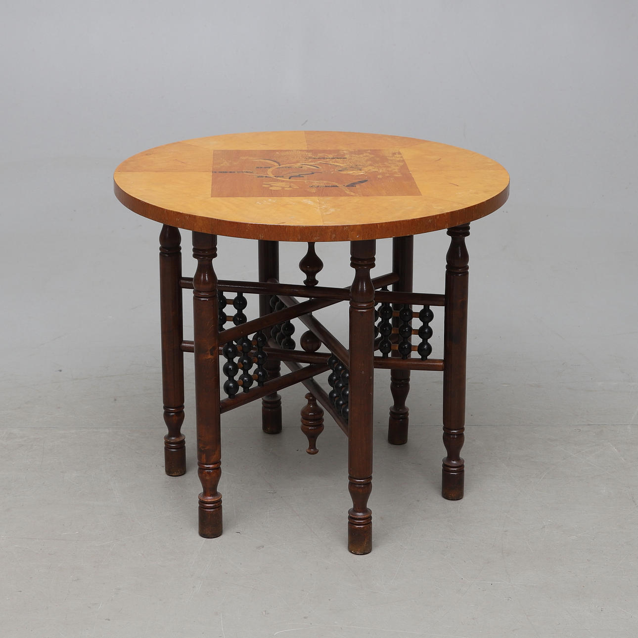A side table/smoking table, intarsia, art deco, 1920/30's.