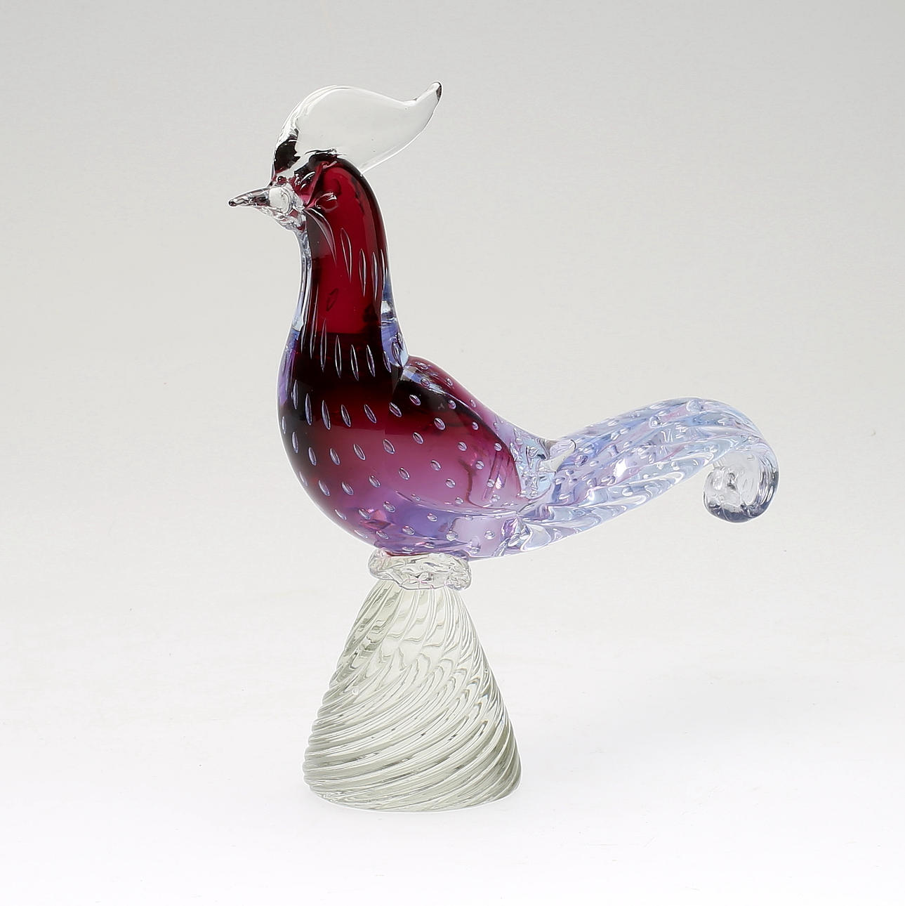 FIGUR, glas, sannolikt Murano, Italien, 1900-talets andra hälft.