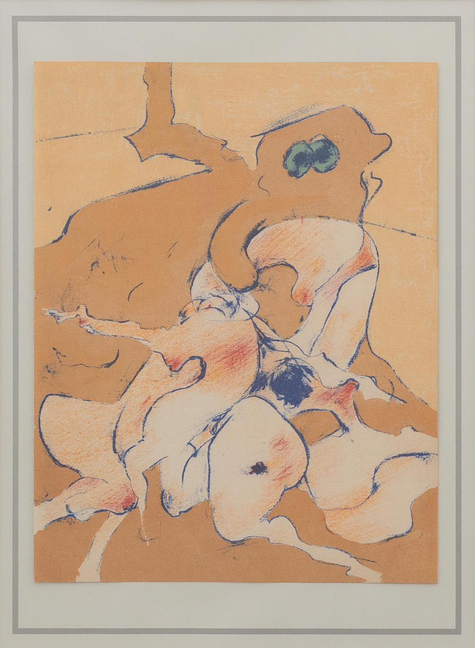 DOROTHEA TANNING. Composition, lithographic print, unsigned.
