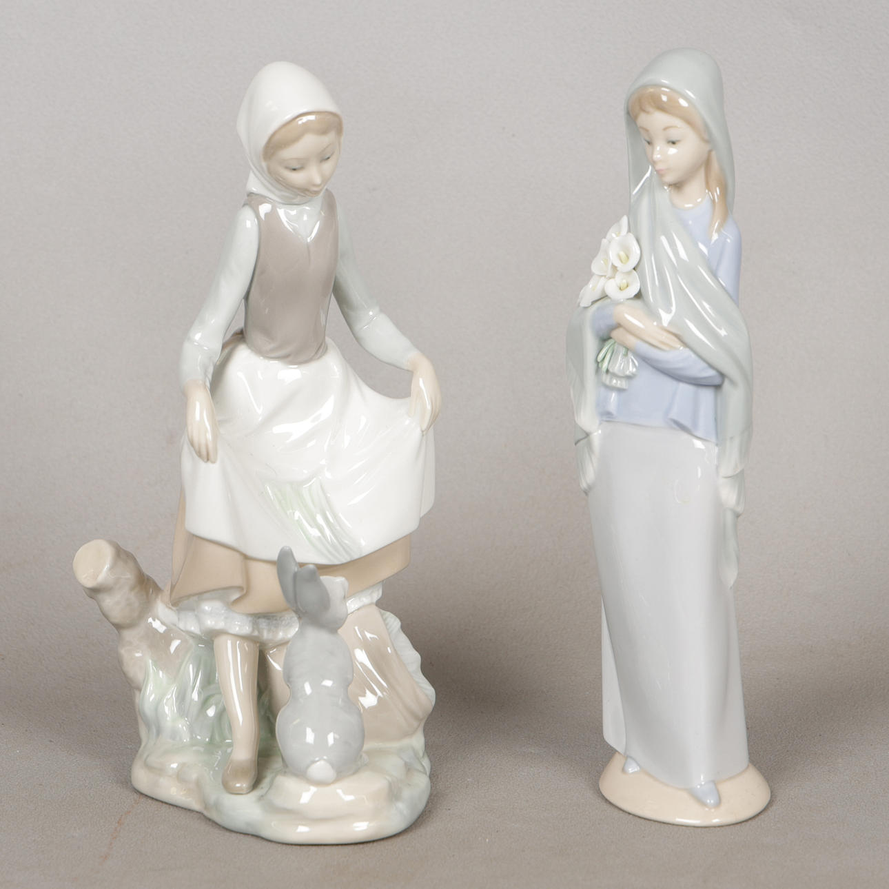 TWO LLADRO PORCELAIN FIGURES (2).