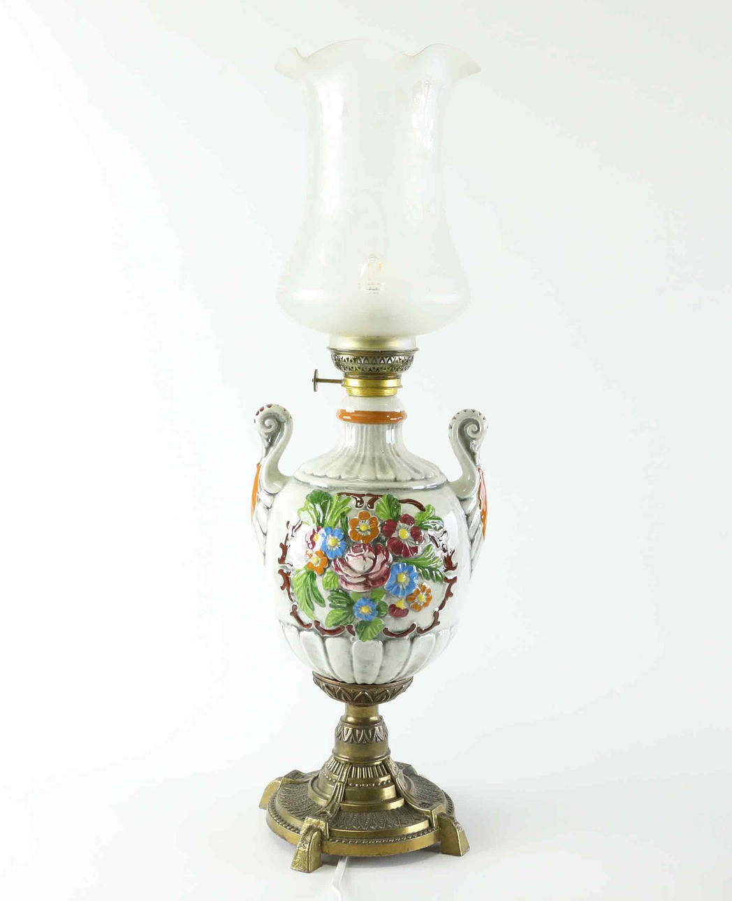 A ceramic table lamp, Italy, 20th century.