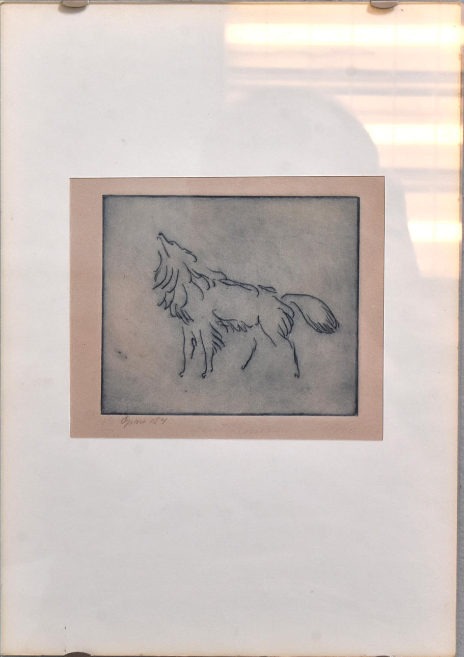 ERNST HANSEN. Color etching.