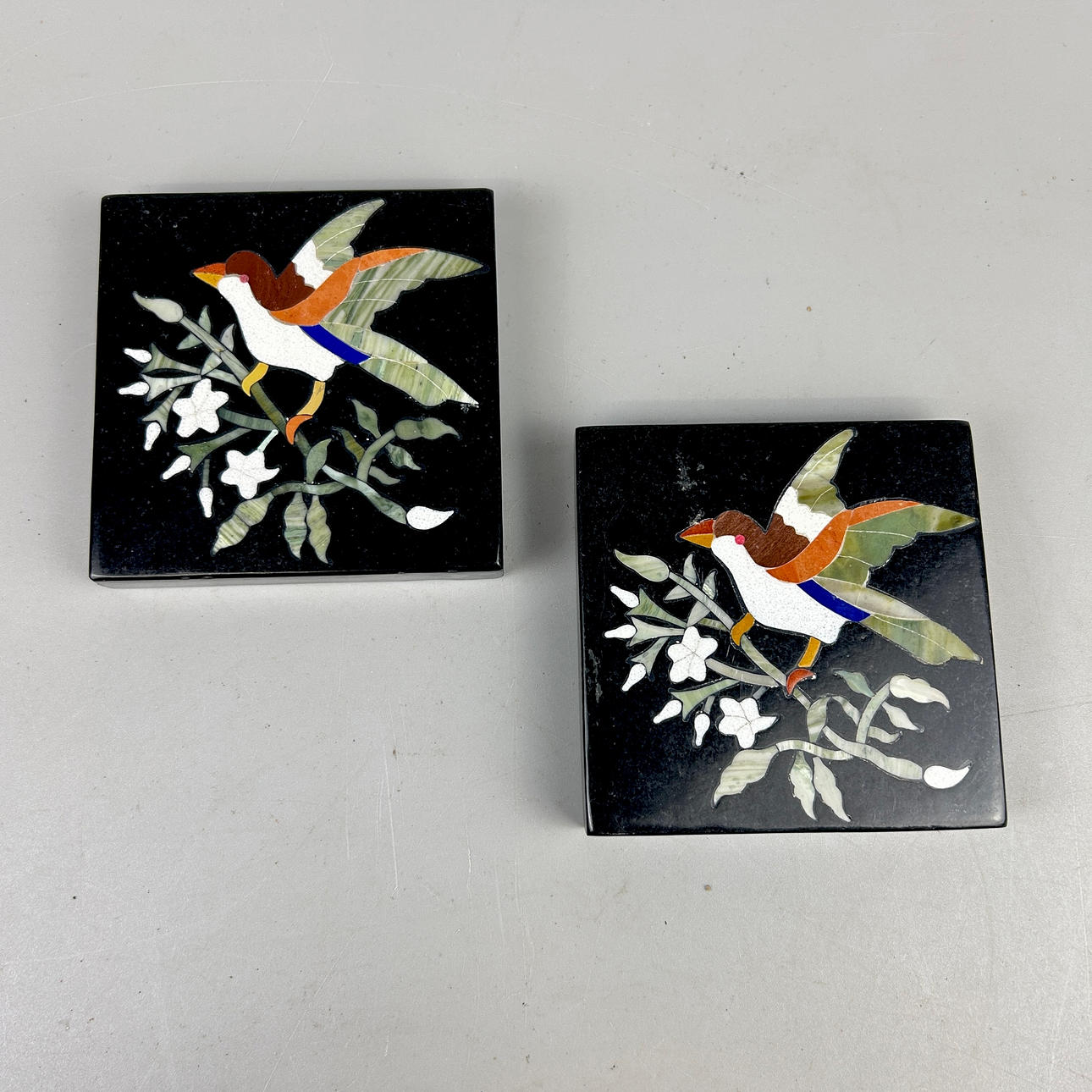 PIETRE DURA MARBLE PANELS.