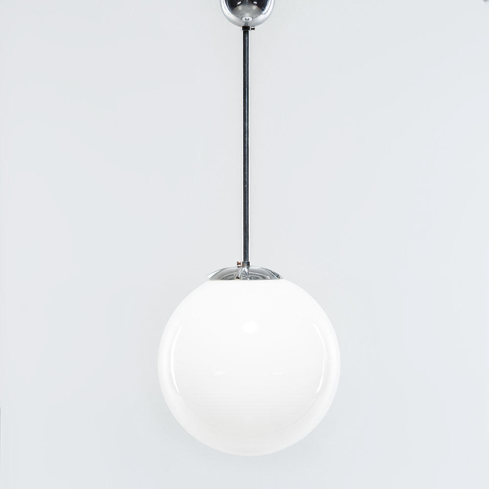 Ceiling lamp, White cup, Metal.
