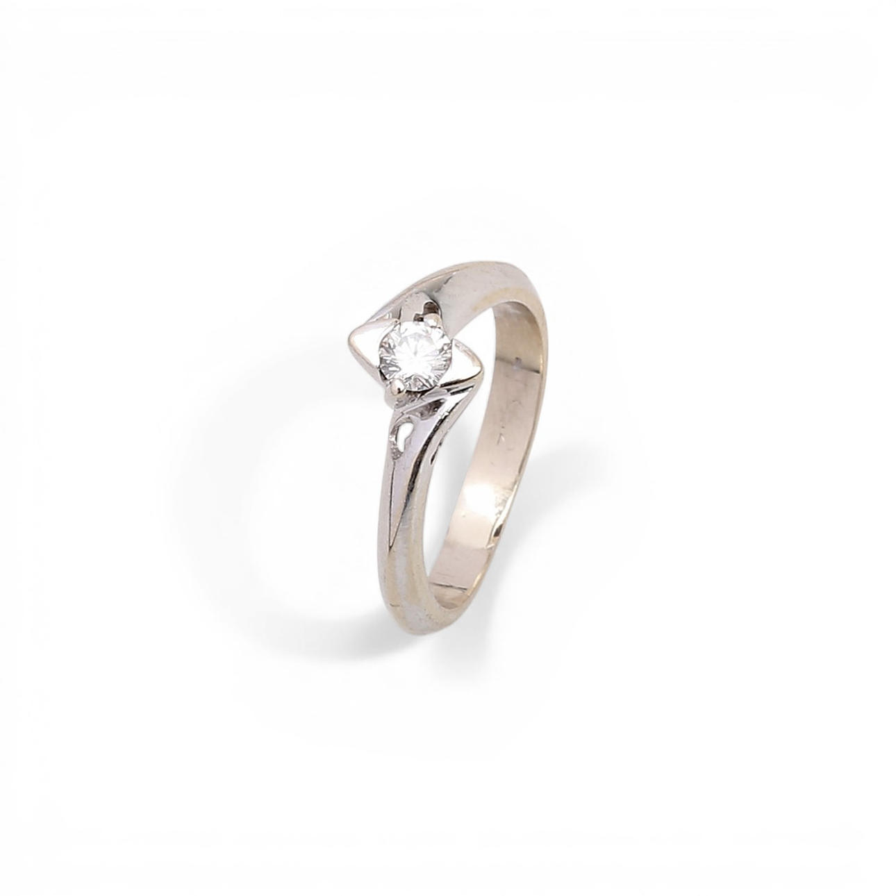 Solitaire ring.