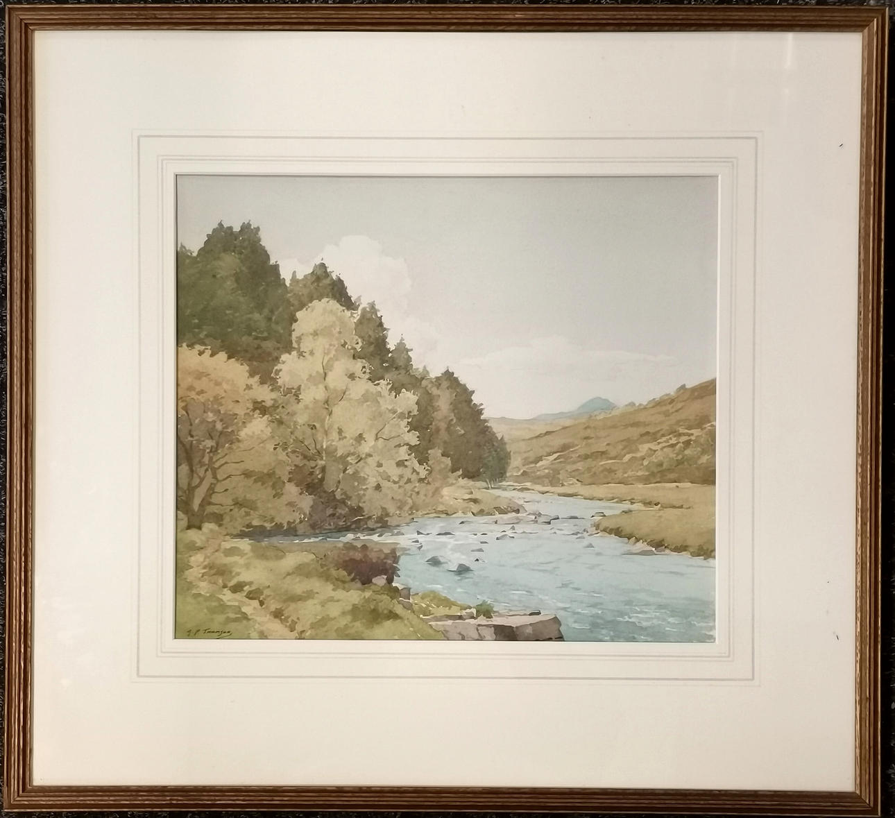 ALEXANDER P THOMSON PAINTING RIVER GRUDIE.
