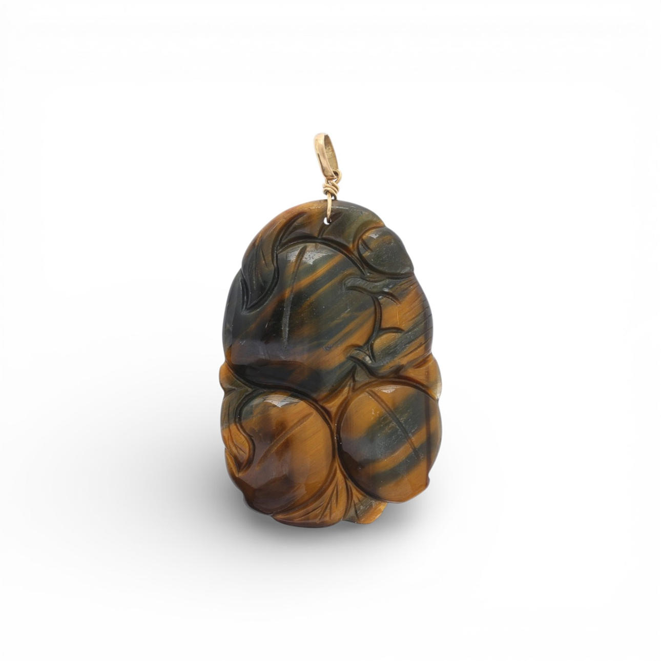 Large tiger's eye pendant.