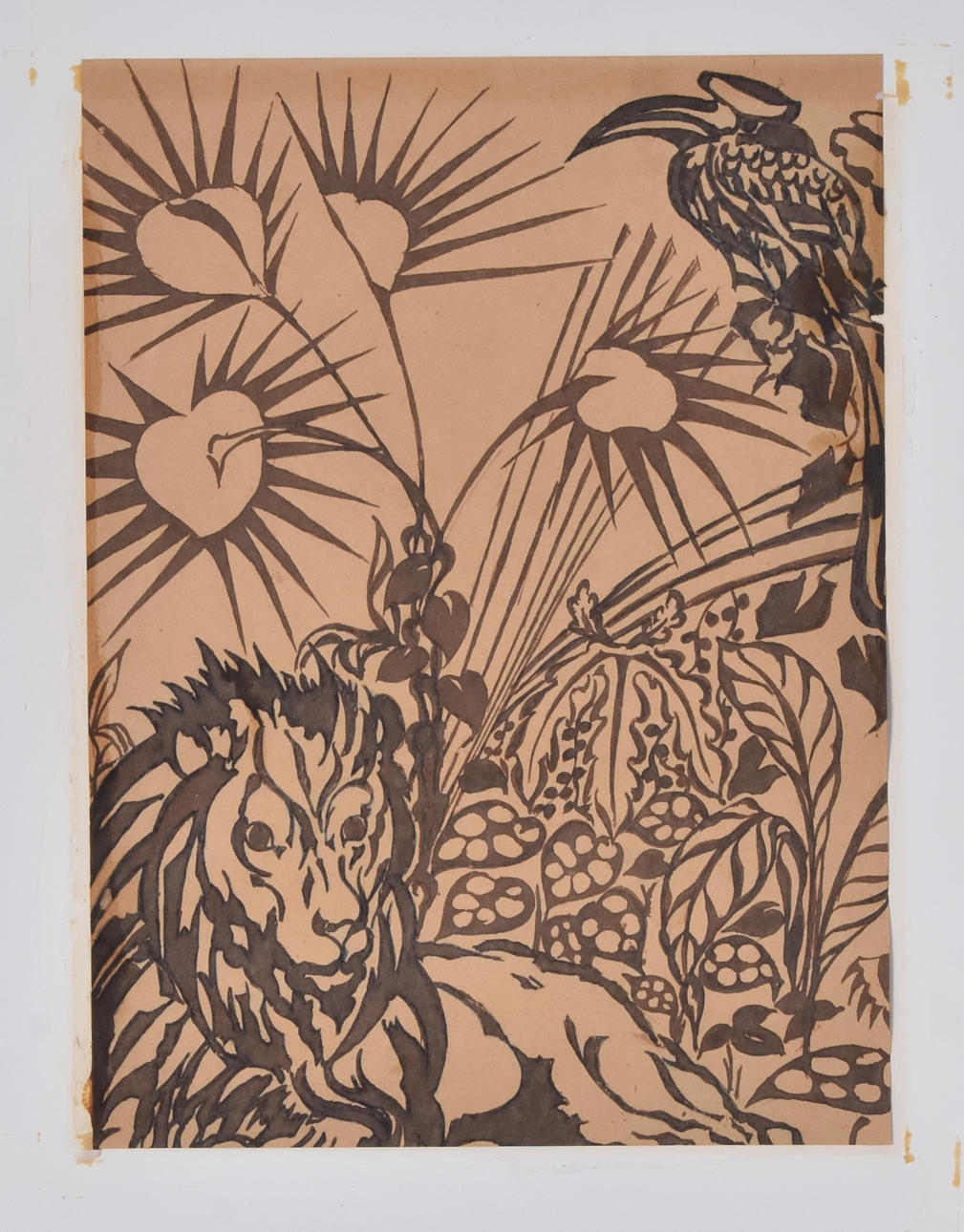 OKÄND KONSTNÄR. Marker drawing.