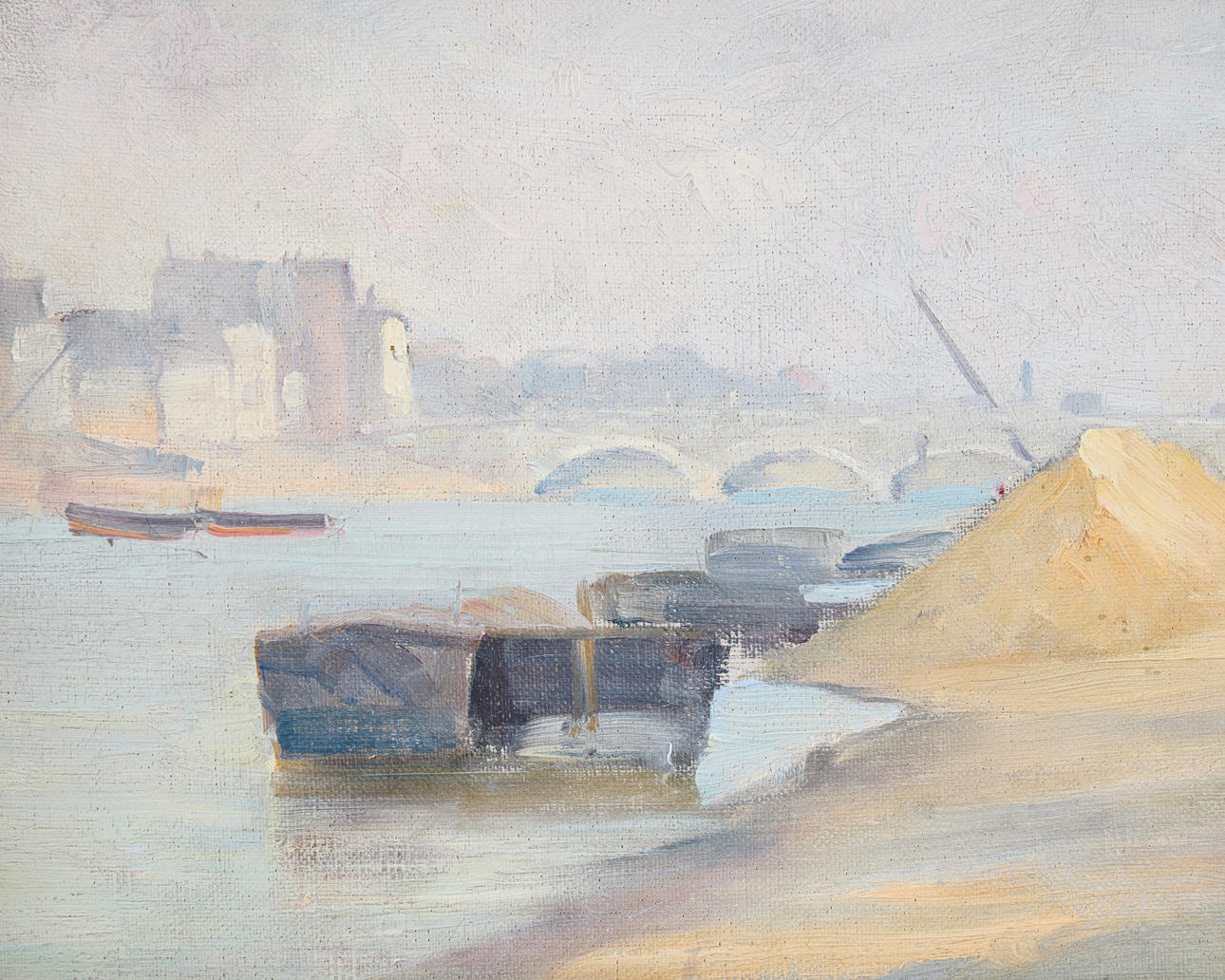 LOTTEN RÖNQUIST. Motiv från Paris. Konst - Måleri - Auctionet