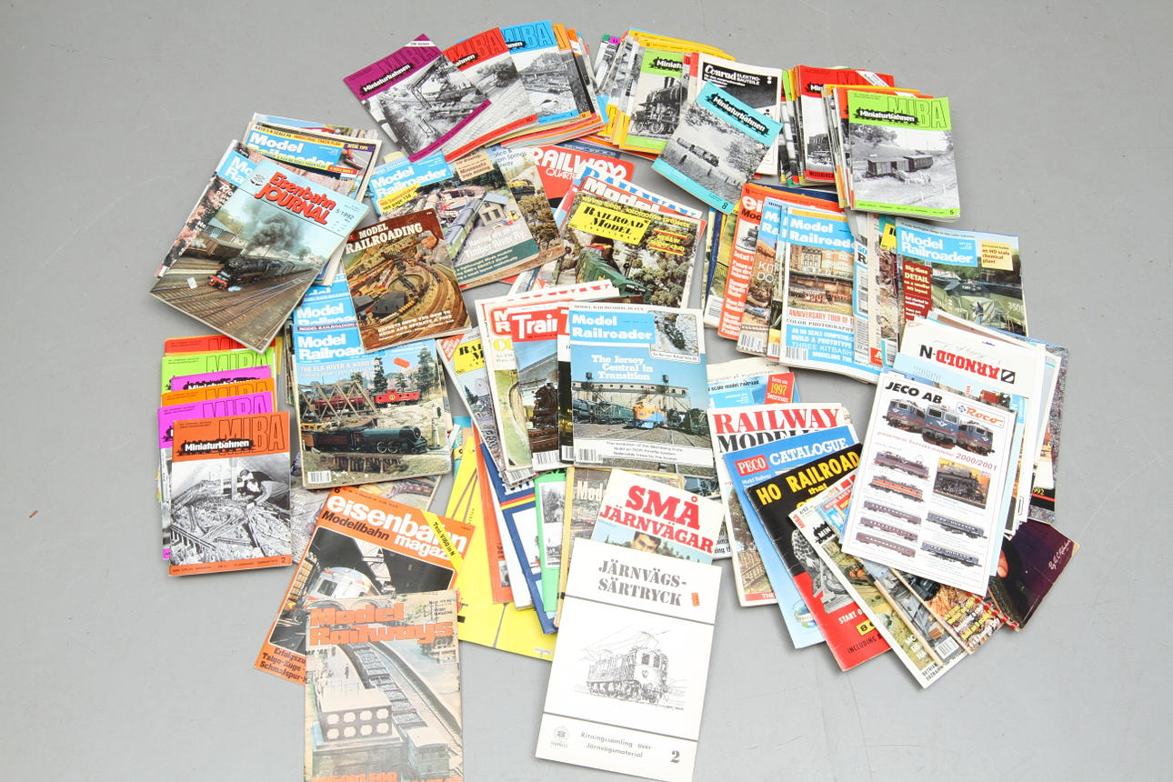 MODELLTÅG LITTERATUR Model Railroader, MIBA med mera.