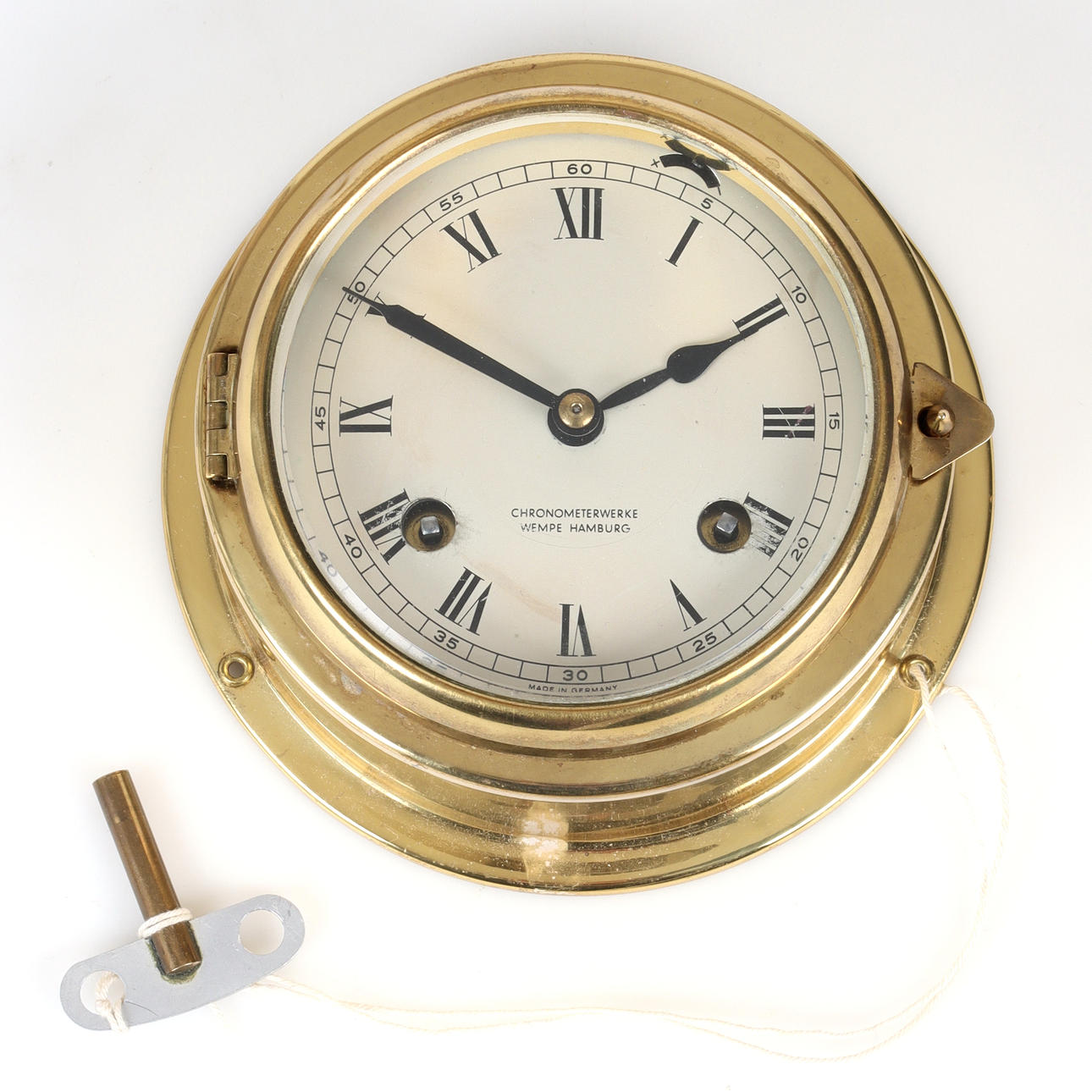A 20th century ship watch from Chronometerwerke Wempe Hamburg ...