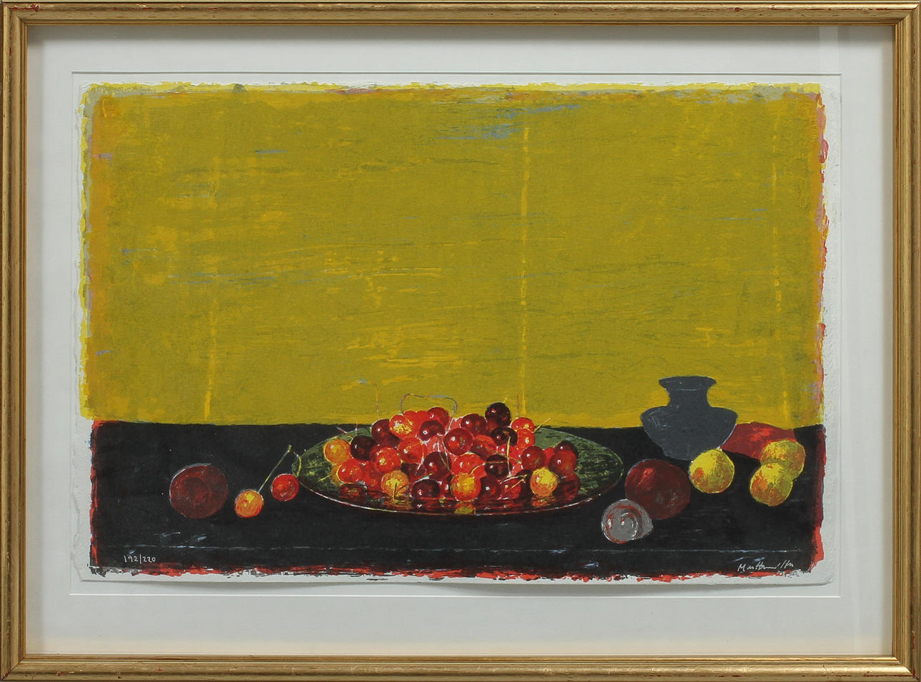 MAC HAMILTON. Stilleben, litografi, sign o numrerad 192/220.