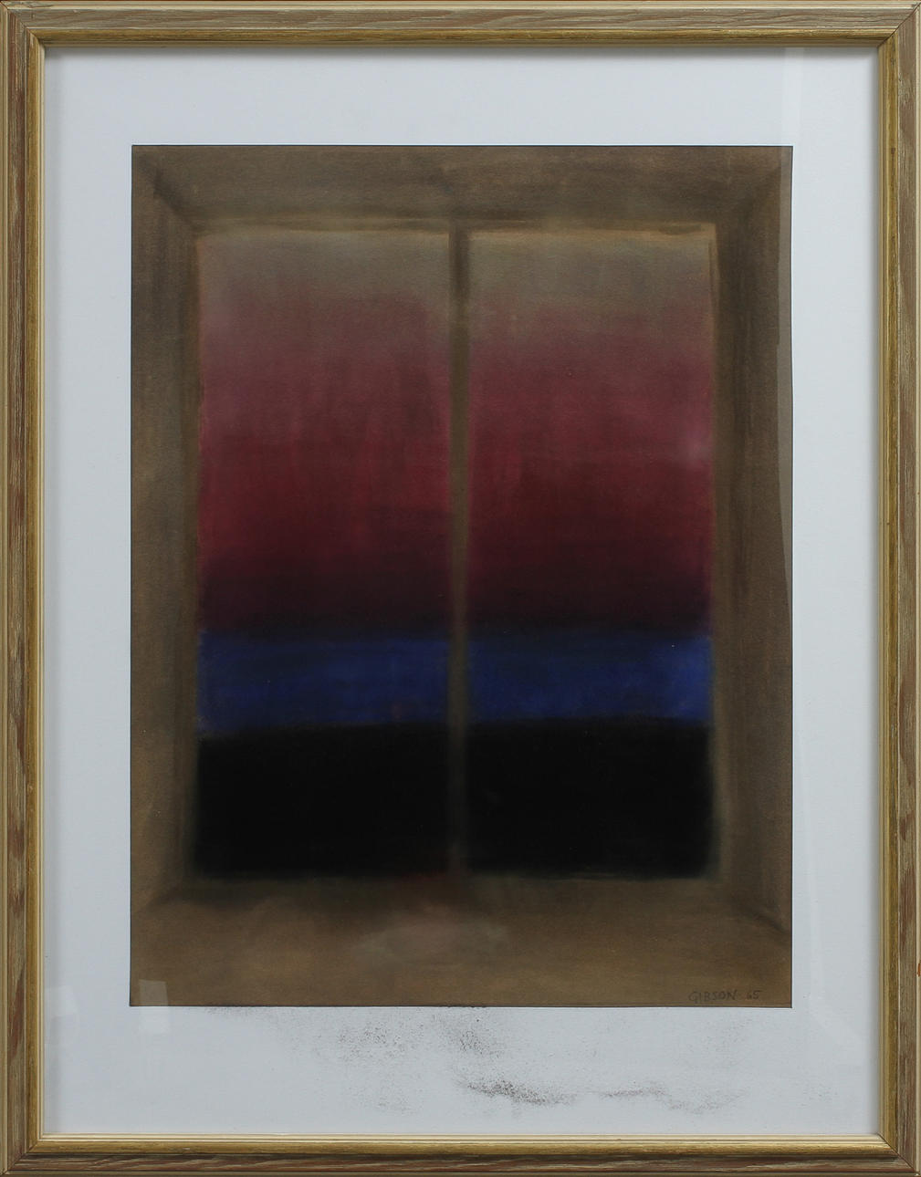 VALTER GIBSON. Fönster, pastell, sign.