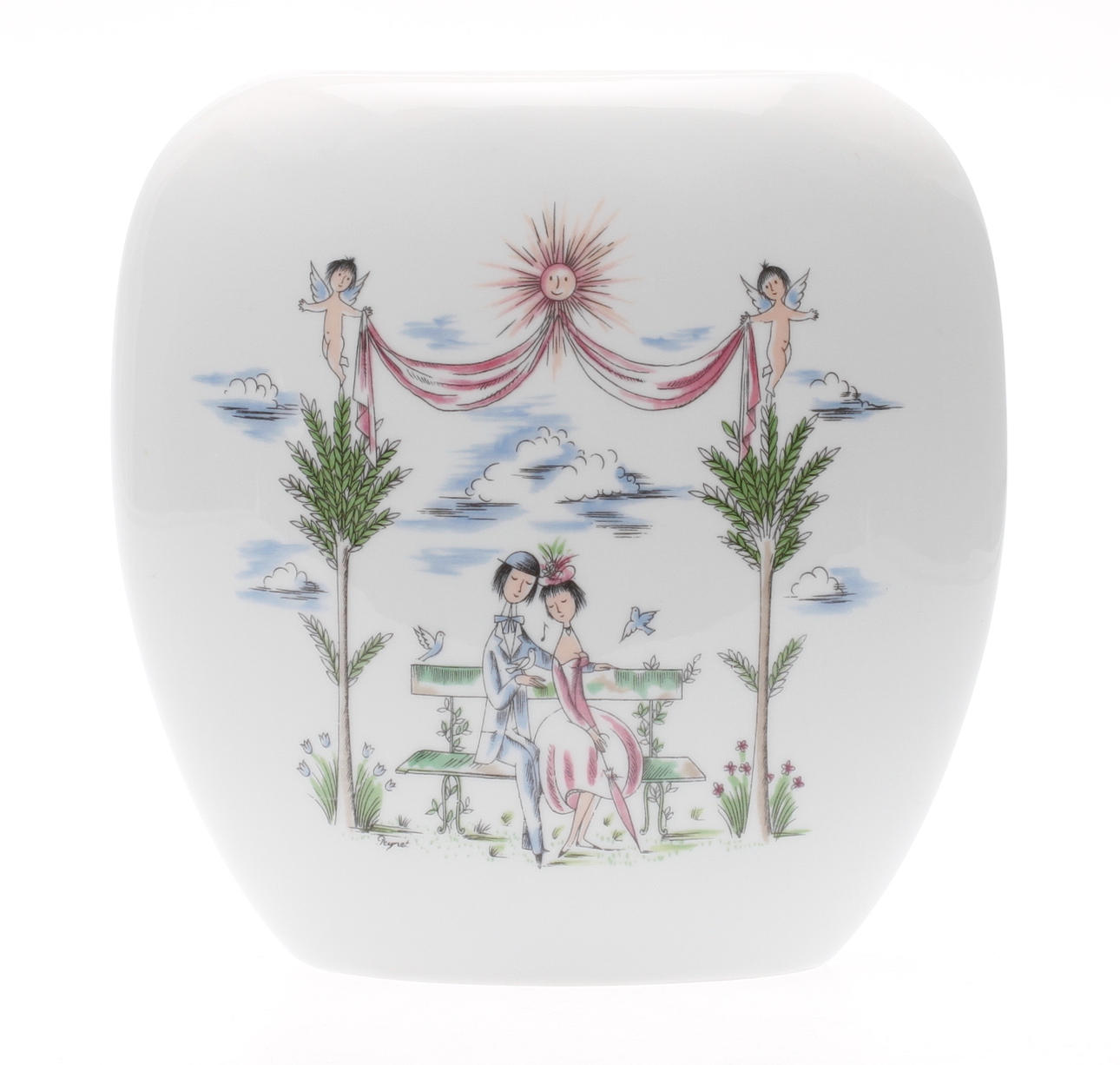 VAS, porslin, Raymond Peynet, Rosenthal.