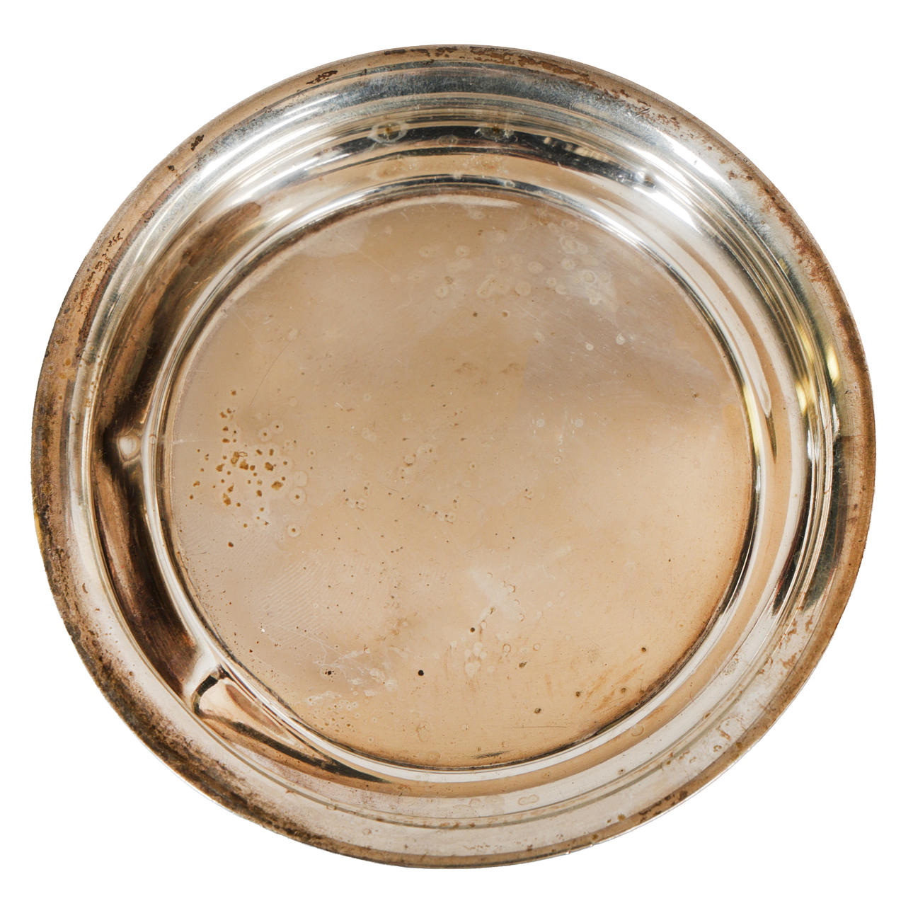 A GEORGE V SILVER PIN TRAY.