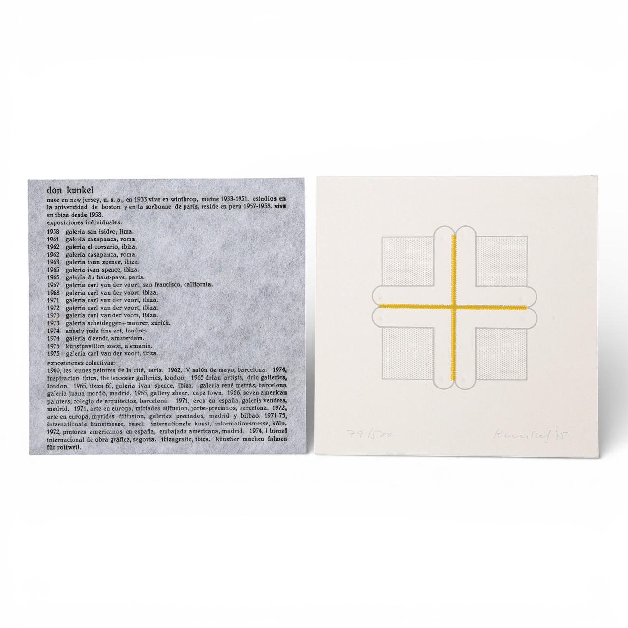 DON KUNKEL. Untitled.