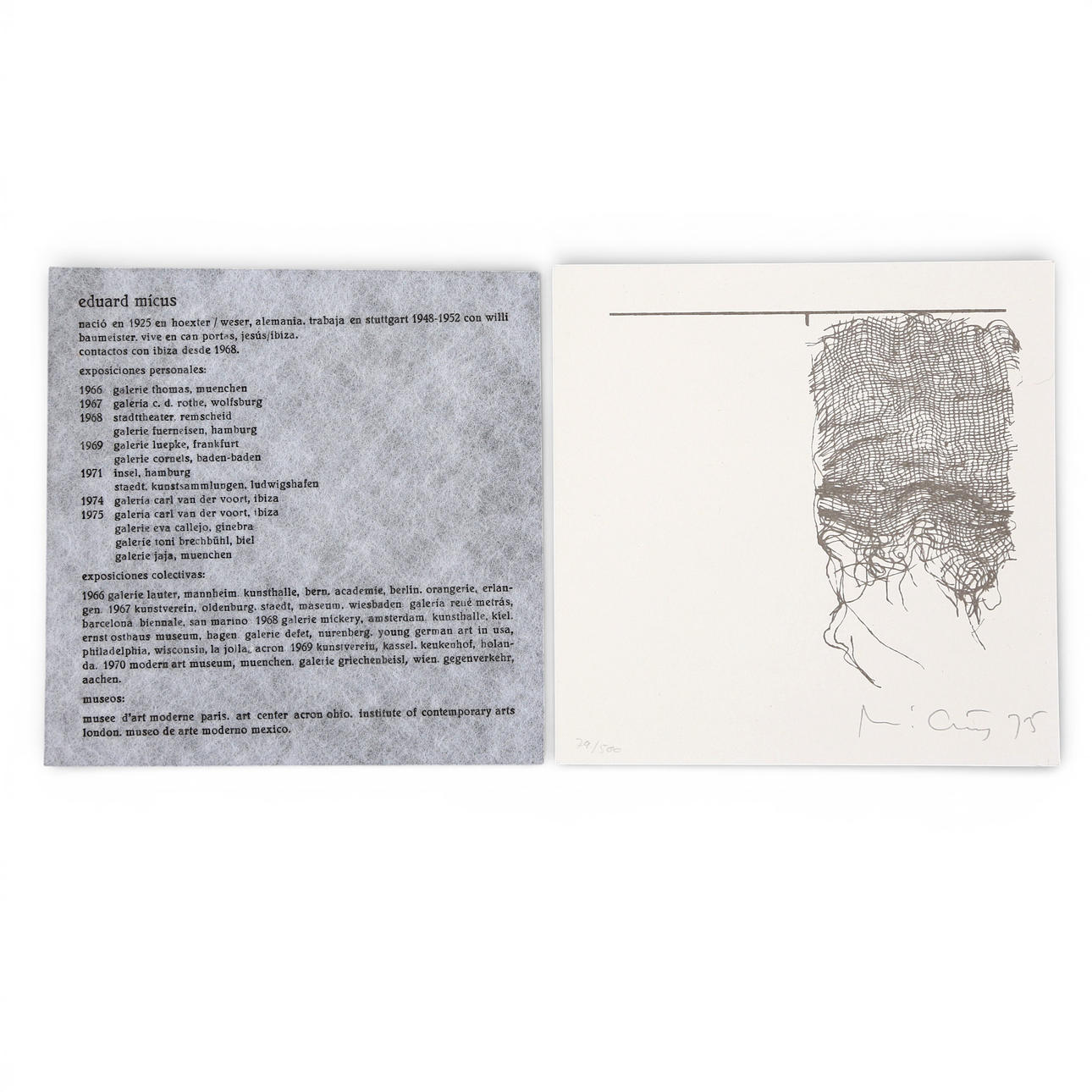 EDUARD MICUS. Untitled.