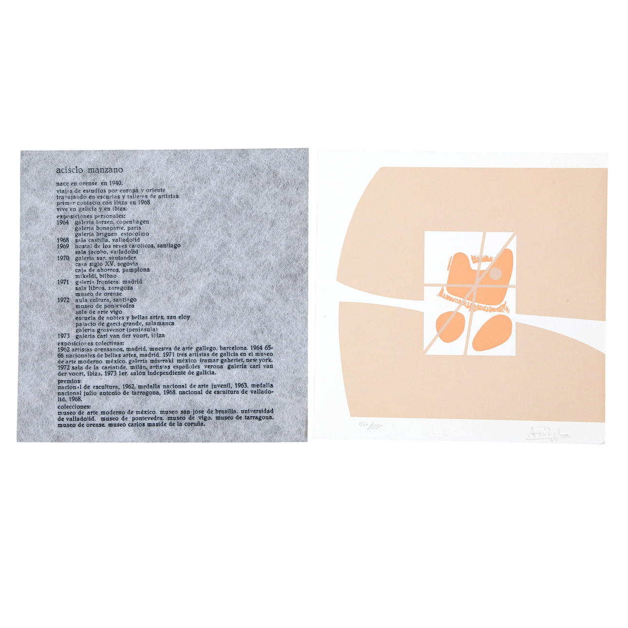 ACISCLO MANZANO. Untitled.