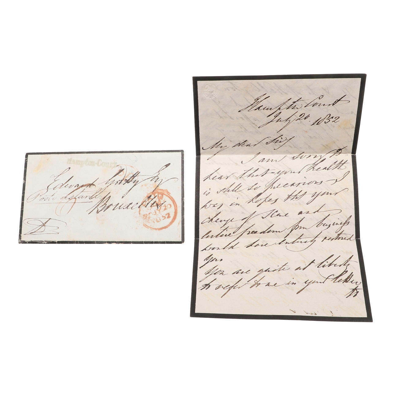 WILLIAM REGINALD COURTENAY, 11TH EARL OF DEVON. An autograph letter ...