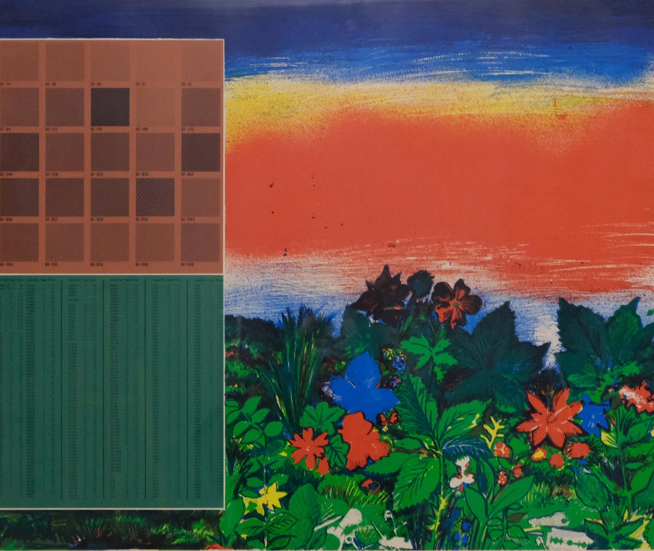 ENNO HALLEK. COMPOSITION WITH LANDSCAPE.