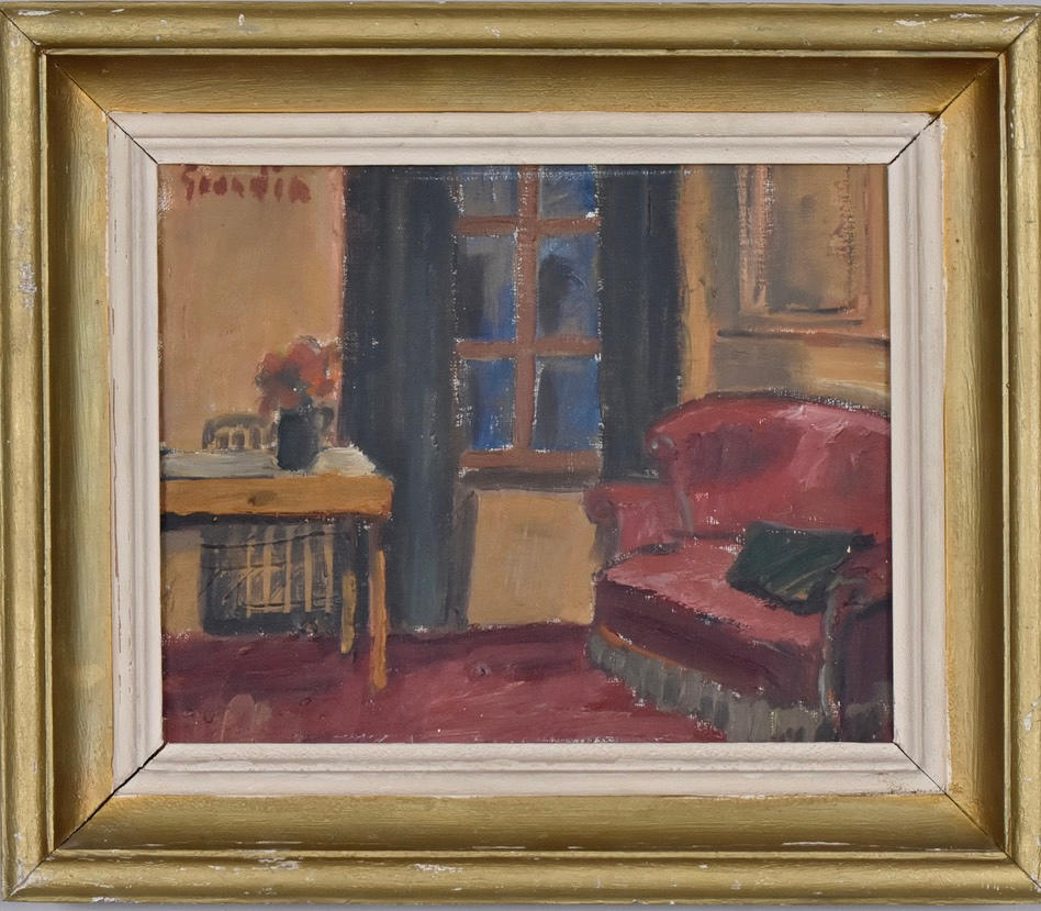 SVÄN GRANDIN. Oil on panel.