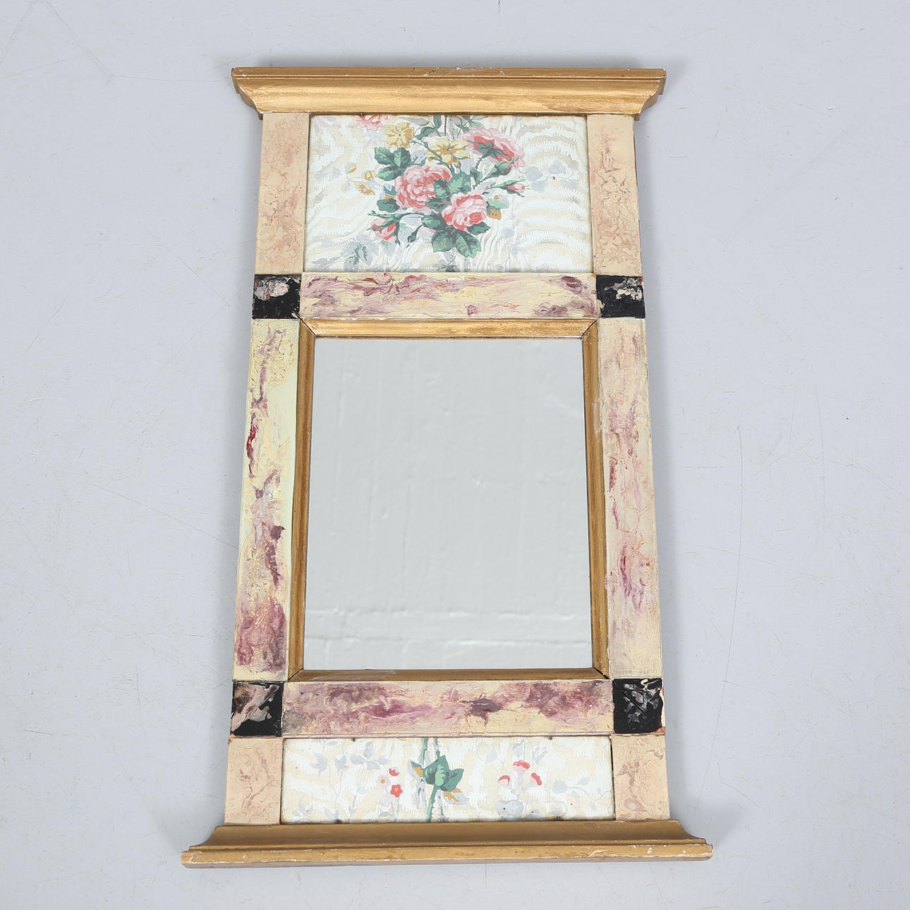 A glass master's mirror, 1800's.