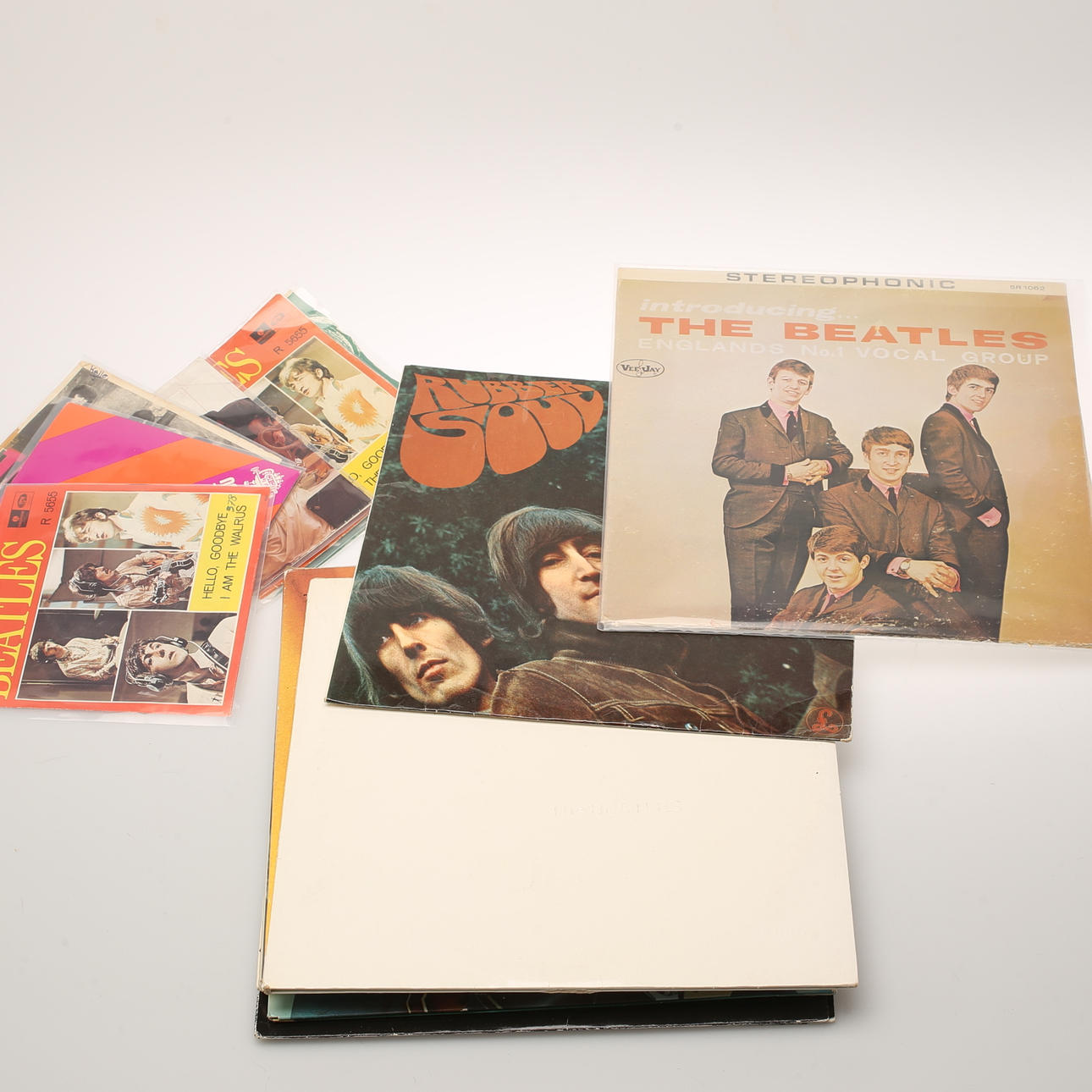 BEATLES och ROLLING STONES. 16 st. LP och EP Skivor.