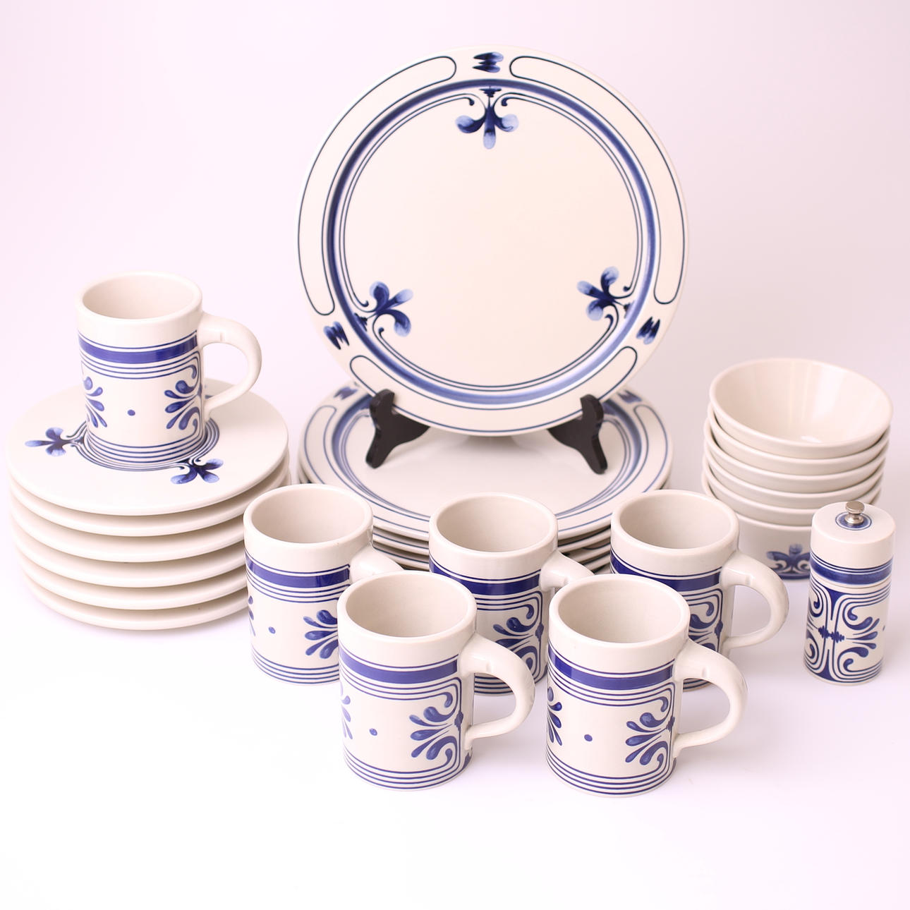 MATSERVIS, 25 delar, porslin, handmålat, Rosenthal - Tyskland, 1900-tal.