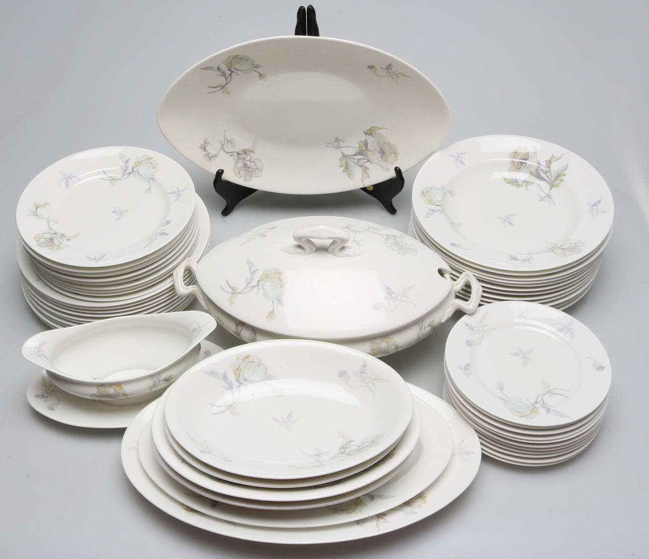 MATSERVIS, 52 delar Rörstrand, sekelskiftet 1900.